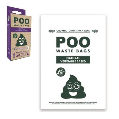 Пакети M-Pets POO Dog Waste Bags Lavender біорозкладні для прибирання за собаками з ароматом лаванди, 60 штук