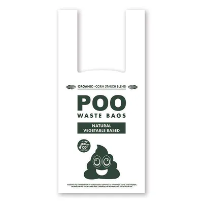 Пакети M-Pets POO Dog Waste Bags with Handles біорозкладні з ручками для прибирання за собаками без запаху, 120 штук