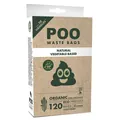 Пакети M-Pets POO Dog Waste Bags with Handles біорозкладні з ручками для прибирання за собаками без запаху, 120 штук