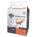 Пелюшки M-Pets Easy Fix Training Pads для привчання цуценят до туалету з клейкими стікерами для фіксації, розмір 90х60 см, 30 штук
