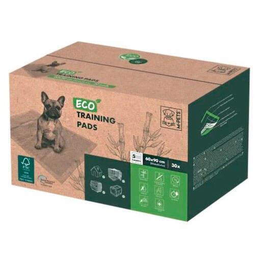 Пеленки M-Pets Eco Training Pads экологичные приучающие пеленки для собак, размер 60х90 см, 30 штук