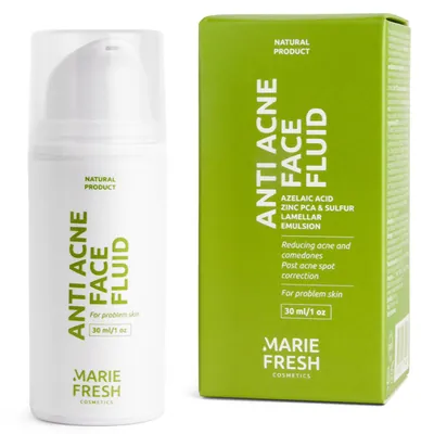 Крем-флюїд для обличчя Marie Fresh Anti Acne антиакне для проблемної шкіри, 30 мл