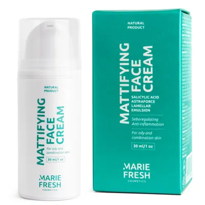 Крем для обличчя Marie Fresh матуючий для жирної та комбінованої шкіри, 30 мл