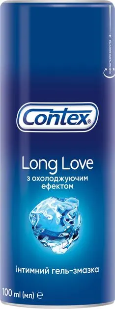 Гель-змазка інтимна Contex Long Love з охолоджуючим ефектом (лубрикант), 100 мл