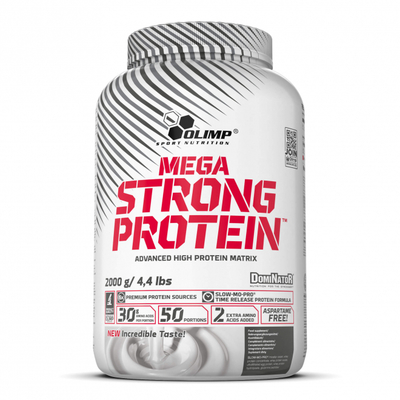 Протеїн багатокомпонентний Olimp Mega Strong Protein, полуниця, 2000 г