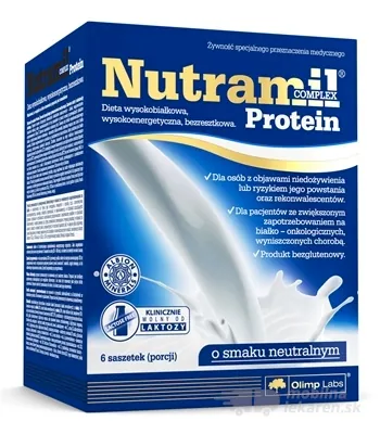 Протеїн комплексний Olimp Nutramil Complex Protein нейтральний смак, 6 саше по 70 г