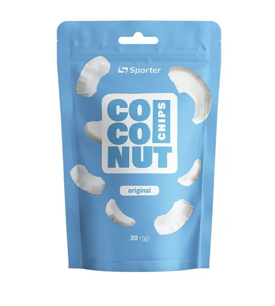 Чіпси кокосові Sporter Coconut Chips натуральні, 30 г