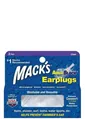 Беруші вкладки вушні MACK`S AquaBlock Earplugs 13 силіконові м'які, захист від води, прозорі, 2 пари