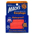 Беруші вкладки вушні MACK`S Pillow Soft Silicone Earplugs Kids Size 10 дитячі силіконові помаранчеві, 6 пар