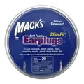 Беруші вкладки вушні MACK`S Safe Sound Slim Fit Junior 191 пінопропіленові, фіолетові, 100 пар