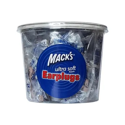 Беруші вкладки вушні MACK`S Safe Sound Ultra Earplugs 192 захист від шуму до 32 дБ, бежеві, 100 пар