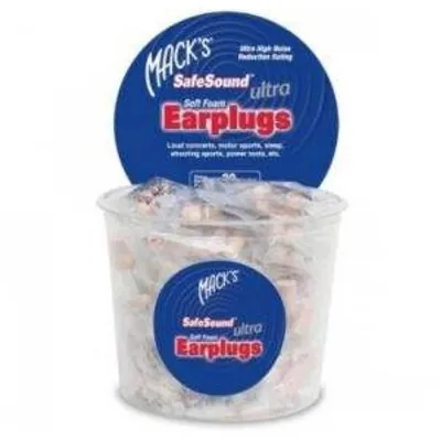 Беруші вкладки вушні MACK`S Safe Sound Ultra Earplugs 192 захист від шуму до 32 дБ, бежеві, 100 пар