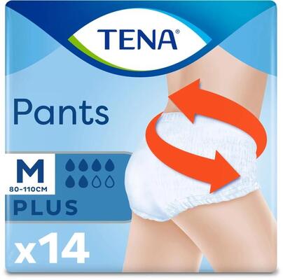 Подгузники-трусики Tena Pants Plus М, 14 штук