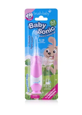 Електрична зубна щітка Brush-Baby BabySonic Electric Toothbrush 0-3 роки, рожева