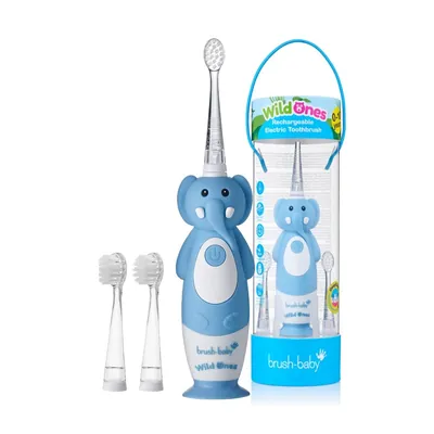 Електрична зубна щітка Brush-Baby Sonic Toothbrush WildOnes акумуляторна 0-10 років, слоник