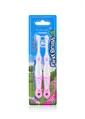 Зубна щітка Brush-Baby First Brush 0-18 місяців, колір в асортименті, 2 шт