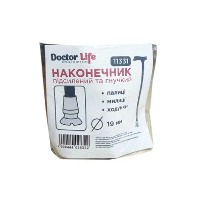 Накінечник для для тростин Doctor Life 11331 Deluxe гумовий 16 мм