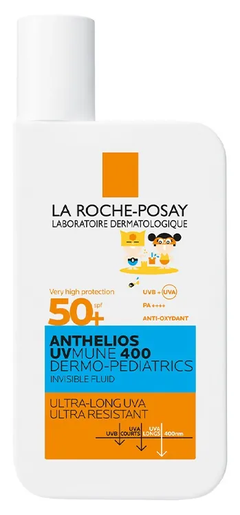 Флюїд La Roche-Posay Anthelios UVMune 400 Dermo-Pediatrics SPF50+ сонцезахисний легкий для чутливої та схильної до подразнень шкіри дітей, 50 мл