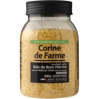 Сіль морська для ванн Corine de Farme Ваніль, 600 г