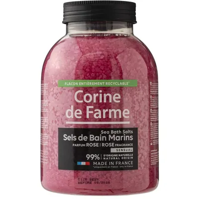 Сіль морська для ванн Corine de Farme Троянда, 1,4 кг