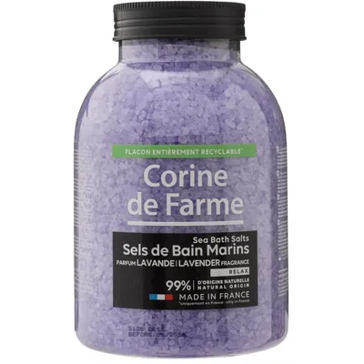Сіль морська для ванн Corine de Farme Лаванда, 1,4 кг