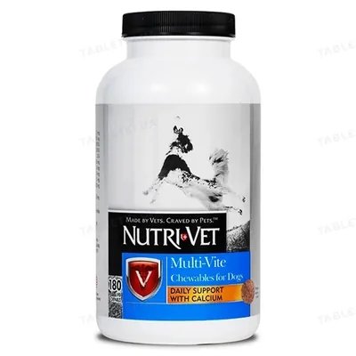 Добавка Nutri-Vet Multi-Vite комплекс вітамінів і мінералів для собак, 180 таблеток