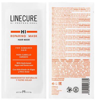 Маска Hipertin Linecure Repairing для восстановления волос, 15 мл