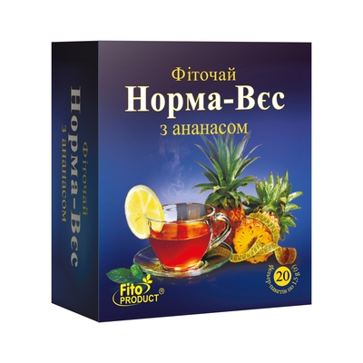 Фиточай Фитопродукт №3 Норма-вес с ананасом по 1.5 г №20 в фил.-пак.