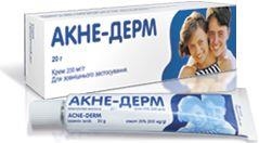 Акне-дерм крем 200 мг/г по 20 г в тубах