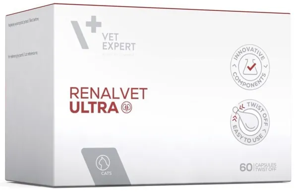 РеналВет Ультра VetExpert RenalVet Ultra для котів, 60 капсул