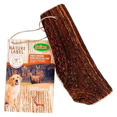 Лакомство Bubimex Deer Antler Cut in two для грызения Рог оленя для собак, 60 г