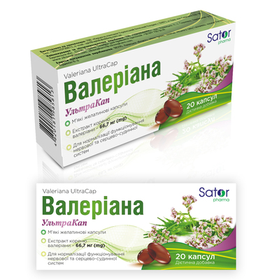 Валериана Ультракап Sator Pharma капсулы №20