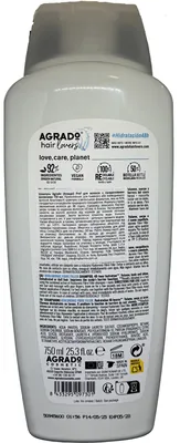 Шампунь Agrado Prof з гіалуроновими волокнами, 750 мл