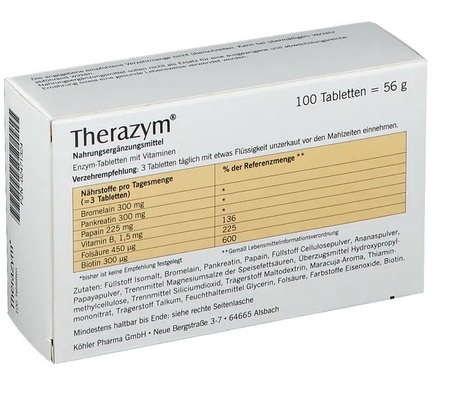 Теразим (Therazym) таблетки №100 (25х4)