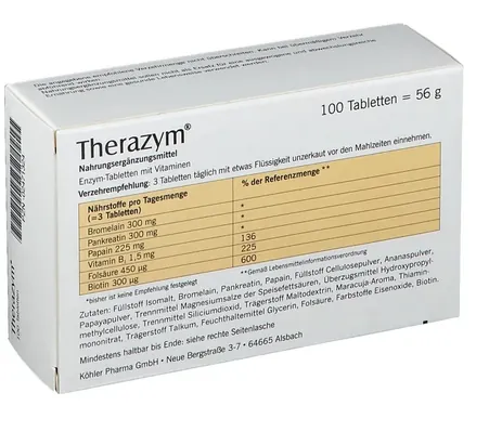 Теразим (Therazym) таблетки №100 (25х4)