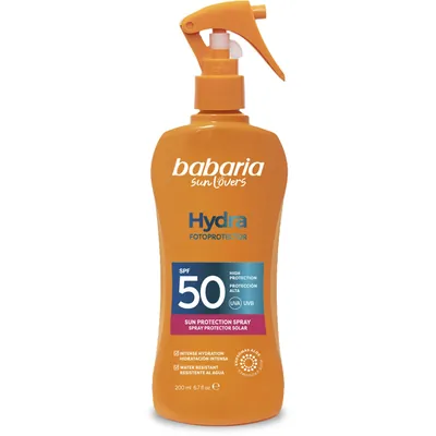 Спрей сонцезахисний Babaria SPF 50 для тіла зволожуючий, 200 мл