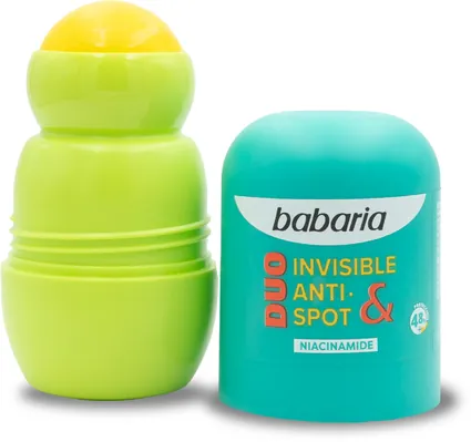 Дезодорант кульковий Babaria Duo Invisible Antispot непомітний з ніацинамідом, 50 мл
