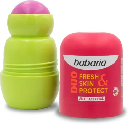 Дезодорант кульковий Babaria Duo Fresh Skin Protect антибактеріальний, 50 мл