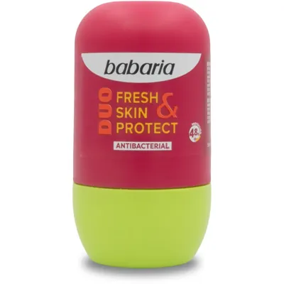 Дезодорант кульковий Babaria Duo Fresh Skin Protect антибактеріальний, 50 мл