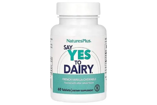 Фермент лактази Nature's Plus Lactase enzymes, 60 жувальних таблеток