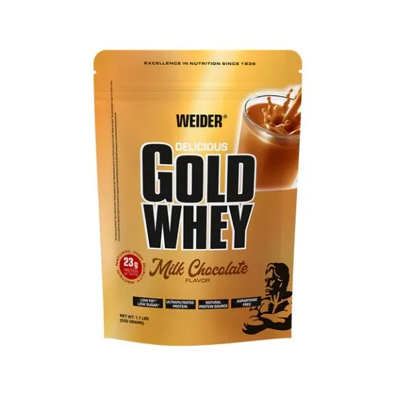 Протеїн сироватковий концентрат Weider Gold Whey, молочний шоколад, 500 г