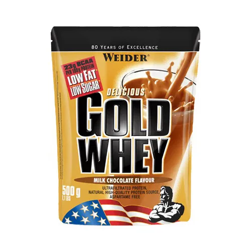 Протеїн сироватковий концентрат Weider Gold Whey, молочний шоколад, 500 г