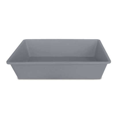 Туалет Stefanplast Litter Tray открытый для кошек, серый, 50x35x12 см
