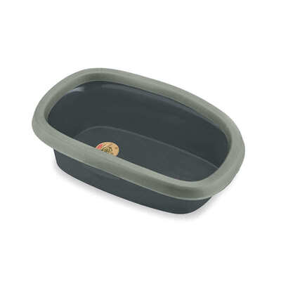 Туалет-ЭКО Stefanplast Sprint Green Line открыт с гигиеническим ободком для кошек, 43х31x14 см