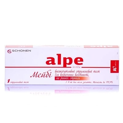 Тест струйный Alpe in-vitro Maybe для определения беременности на ранних сроках, 1 штука
