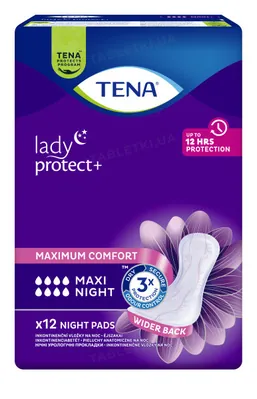 Прокладки урологічні Tena Lady Protect+ Maxi Night, 12 штук