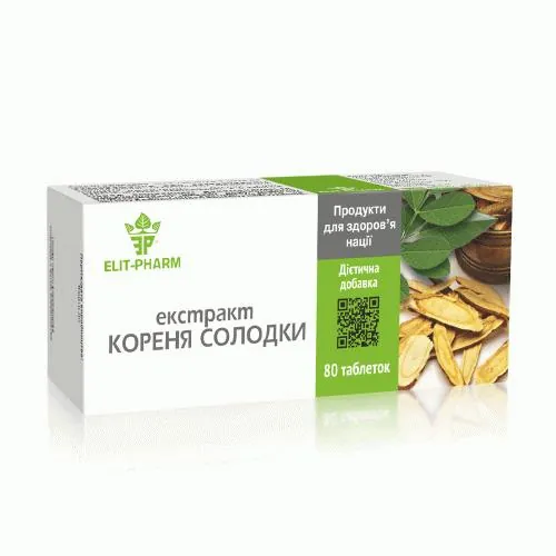 Солодки кореня екстракт Elit-Pharm таблетки №80