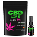 Каннабидиол CBD life Масло 10%, оральный спрей со вкусом мандарина по 10 мл во флаконе