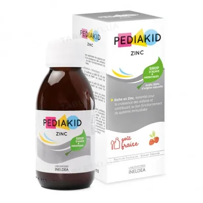 Педіакід PEDIAKID Zinc Sirop сироп для дітей для імунітету, 125 мл