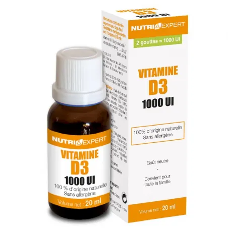 Вітамін Д3 Nutri Expert Vitamine D3 Naturelle 1000 UI, 20 мл